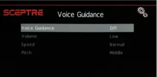 Sceptre TV:n äänioppaan kytkeminen pois päältä tai päälle