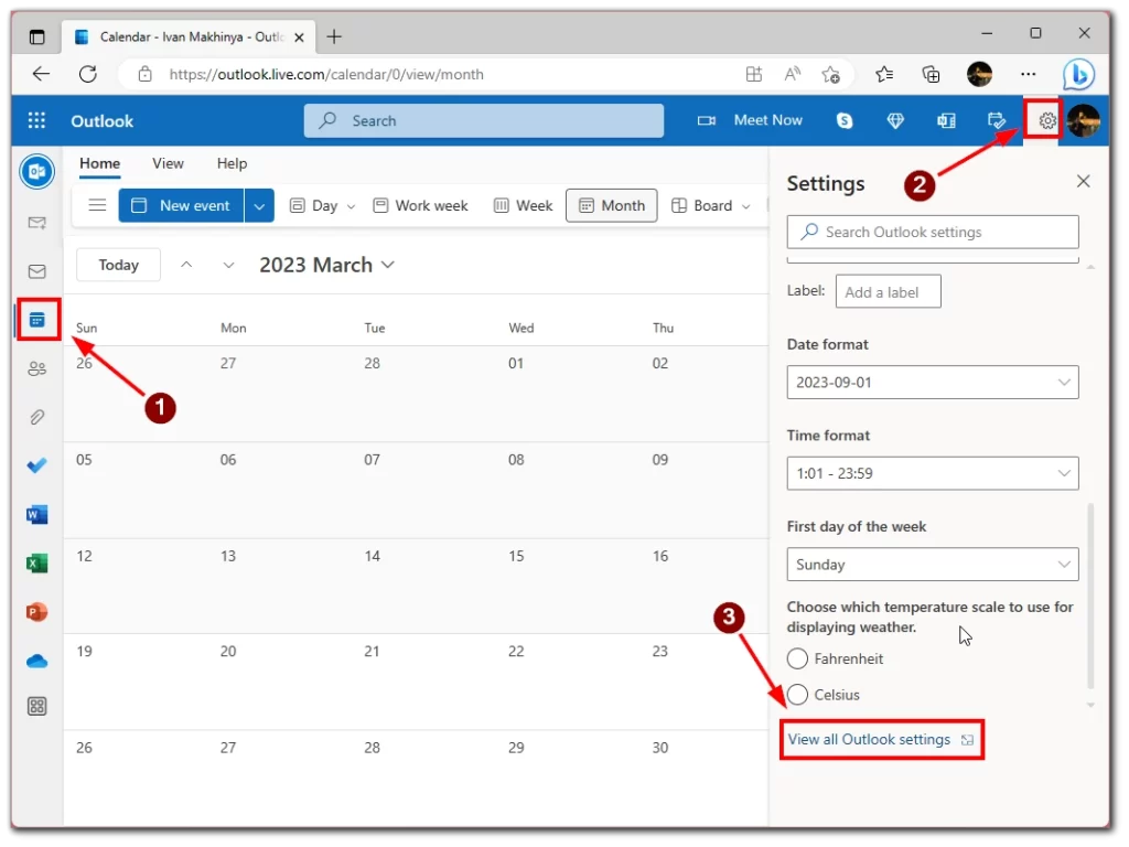 Outlook-kalenterin synkronointi Google-kalenterin kanssa 