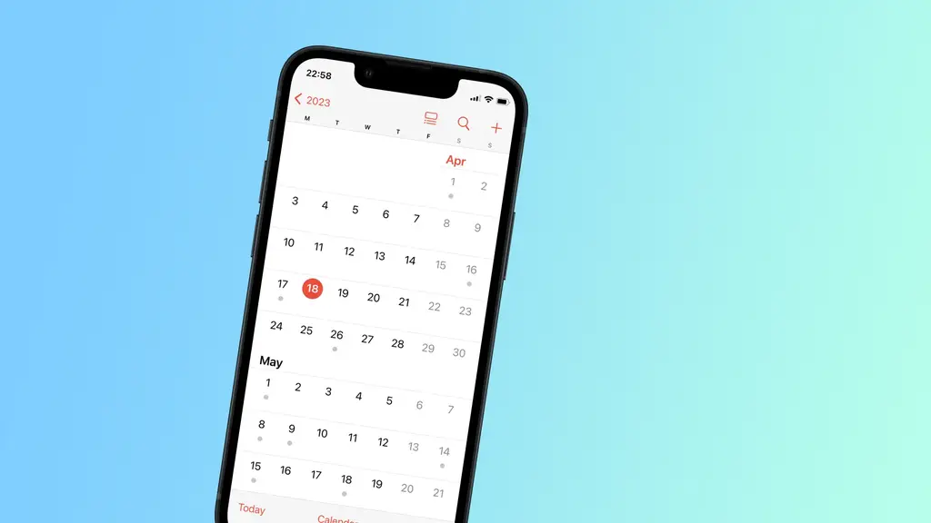 Jaetun kalenterin poistaminen iPhonessa 