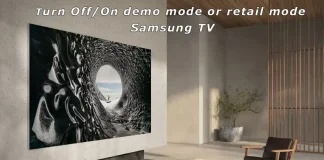 Demo- tai vähittäismyyntitilan sammuttaminen Samsung-televisiossa