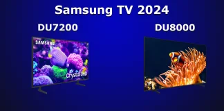 Samsung TV DU8000 vs DU7200 erot selitetty