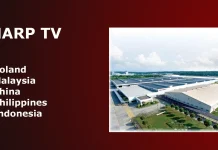 Kuka valmistaa Sharp-televisiot ja missä ne valmistetaan?