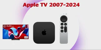 Apple TV -mallit julkaisuvuoden mukaan