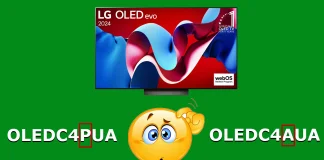 LG OLED evo C4AUA ja C4PUA erot