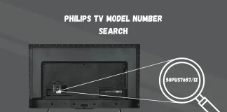 Etsi Philips TV:n mallinumero