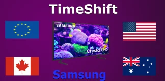 Maat, joissa TimeShift ja PVR toimivat Samsung-televisioissa