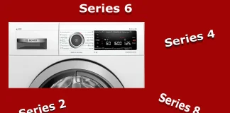 Eroja Bosch-pesukonesarjojen välillä