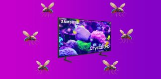 Samsung TV surisee kuin hyttynen