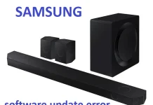 Samsung Q900D, Q910D, Q990D, Q800D Soundbarin päivitysvika