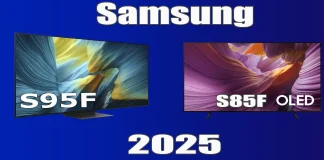 Samsung OLED -televisiot 2025: S85F, S90F, S95F