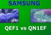 Samsung TV:t QN1EF vs QEF1 — 2025-mallisto