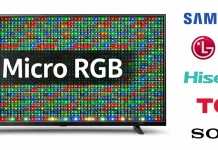 Micro RGB-, RGB Evo- ja TCL Mini RGB -televisiot