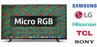 Micro RGB-, RGB Evo- ja TCL Mini RGB -televisiot