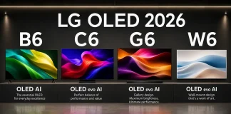 LG OLED -televisiot 2026