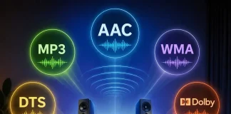 AAC-, MP3-, WMA-, DTS- ja Dolby-äänikoodekit selitetty yksinkertaisesti