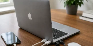 Apple MacBook -kannettavien porttien kuvaus