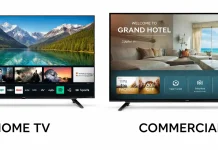 Kaupalliset ja kotikäyttöön tarkoitetut televisiot, mikä on niiden ero?