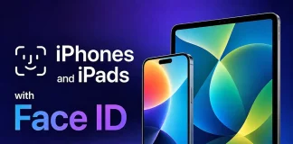 Luettelo Face ID:tä tukevista iPhone- ja iPad-laitteista