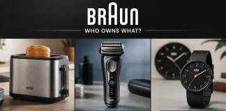 Kuka omistaa Braun-tuotteet ja kuka valmistaa ne?