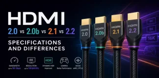 HDMI 2.0 vs 2.0b vs 2.1 vs 2.2: tekniset tiedot ja erot
