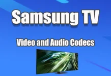 Samsung-televisioiden tukemat video- ja ääniformaatit sekä koodekit