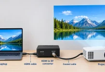 Coax HDMI:ksi tai HDMI Coaxiksi, miten yhdistää