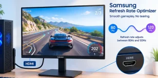 Mitä Refresh Rate Optimizer tarkoittaa Samsungin näytöissä?