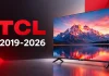TCL televisiomallisto vuosittain 2019–2026